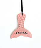 Mermaid Tail Ornament, Personalized