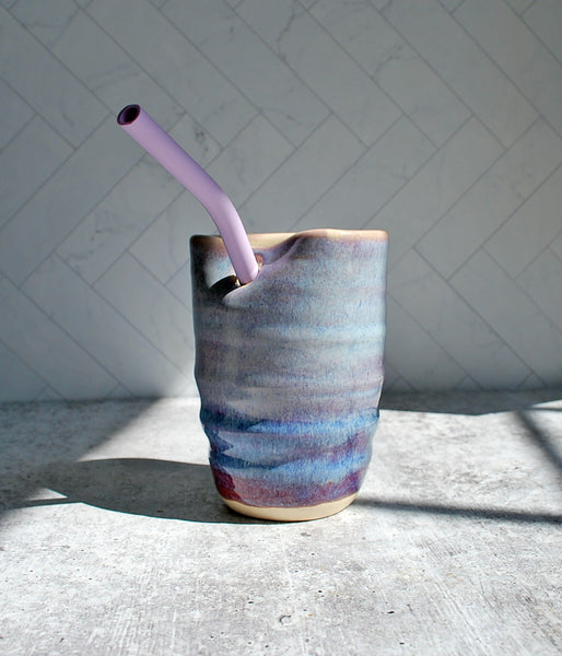 Straw Tumbler - Purple ombre