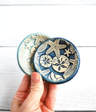 Seashell Ring Dish - Blue