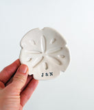 Personalized Initial Sand Dollar Dish