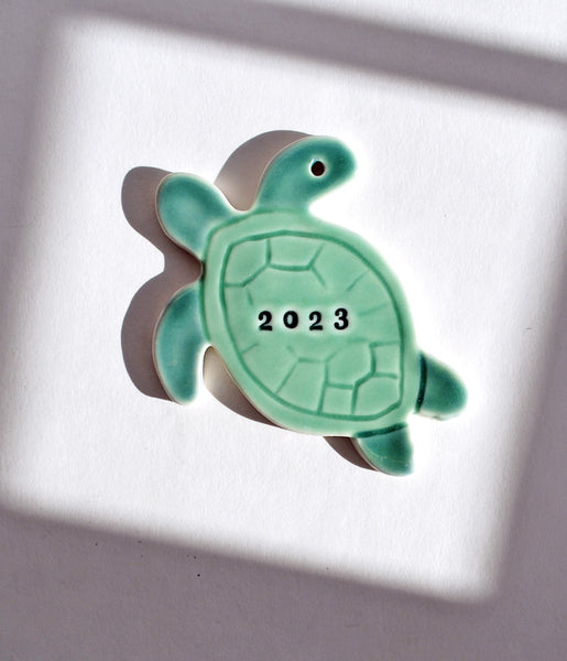 Sea Turtle Ornament, Personalized