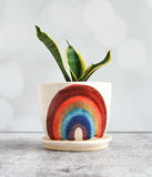 Rainbow Planter - Medium with saucer
