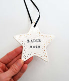 Star Ornament - Personalized