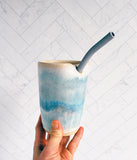 Straw Tumbler - Blue