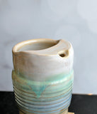 Travel Tumbler - Cream Green Brown