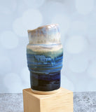 Travel Tumbler - White and Blue