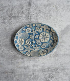Blue Shell Oval Tray