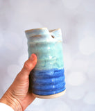 Straw Tumbler - Aqua and Blue