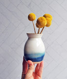 Vase - White and Turquoise