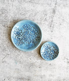 Wildflower Ring Dish - Blue