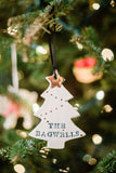 Christmas Tree Ornament - PersonalizedPersonalized Christmas tree ornament. Add a first name, last name, year or combination. Makes a great ornament for a child, or your 2021 family ornament. Gold luster