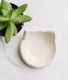 White Cat Shaped Dish