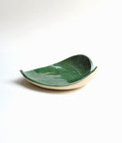 Green Leaf Bowl - MediumLeaf Dish :: Jewelry Storage :: Key Holder :: Ceramic Leaf Bowl
This gorgeous bright green leaf bowl is handmade using a real philodendron leaf. Each bowl is one of 