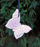 Butterfly Ornament, PersonalizedThis personalized butterfly ornament is a keepsake you will always treasure. Add a first name, last name, year or combination. Makes a great ornament for a child, or