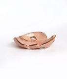 Pink and Gold Monstera Leaf Bowl - SmallMonstera Leaf Bowl :: Philodendron Leaf Dish :: Jewelry Storage :: Soap Dish :: Key Holder
This little leaf bowl is handmade with a cream-colored clay, and is glazed