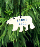 Polar Bear Ornament, PersonalizedPersonalized polar bear ornament, add a first name, last name, year or combination. Makes a great ornament for a child, or your 2022 family ornament.
:::::::::::::::