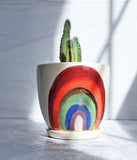 Rainbow Planter - Medium with saucer