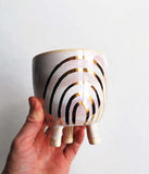 Pink and Gold Rainbow Planter - Small