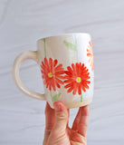 Watercolor Red Flower Coffee Mug