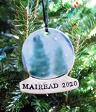 Snow Globe Ornament, PersonalizedThis personalized snow globe ornament is a keepsake you will always treasure. Add a first name, last name, year or combination. Makes a great ornament for a child, o