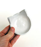 White Cat Shaped Dish